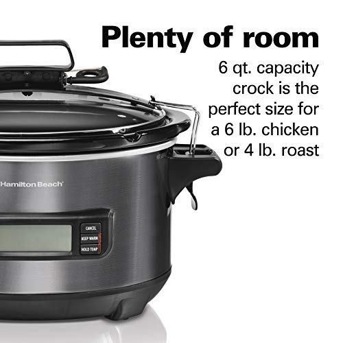 Hamilton Beach Portable 6 Quart Set & Forget Programmable Slow Cooker - My Kitchen Products