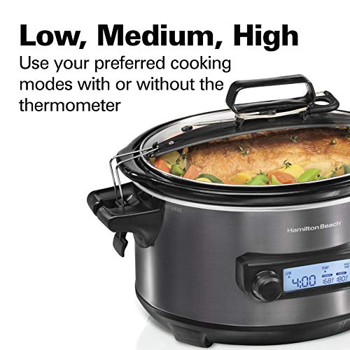 Hamilton Beach Portable 6 Quart Set & Forget Programmable Slow Cooker - My Kitchen Products