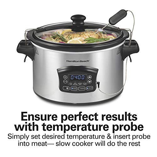 Hamilton Beach Portable 6 Quart Set & Forget Programmable Slow Cooker - My Kitchen Products