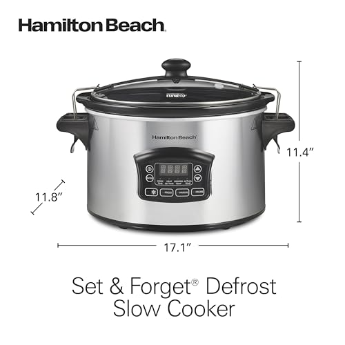 Hamilton Beach Portable 6 Quart Set & Forget Programmable Slow Cooker - My Kitchen Products