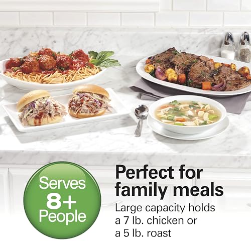 Hamilton Beach Portable 7 Quart Programmable Slow Cooker with Three Temperature Settings, Lid Latch Strap for Easy Travel, Dishwasher Safe Crock, Black (33474G) - My Kitchen Products