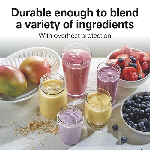 Hamilton Beach Portable Blender for Shakes and Smoothies, 14 Oz BPA Free Travel Cup & Lid, Durable Stainless Steel Blades, Personal Smoothie Blender, Raspberry, 51131G - My Kitchen Products