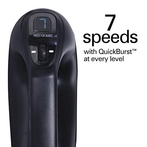 Hamilton Beach Professional 7-Speed Digital Electric Hand Mixer with High-Performance DC Motor, Slow Start, Snap-On Storage Case, SoftScrape Beaters, Whisk, Dough Hooks, Matte Black (62655) - My Kitchen Products