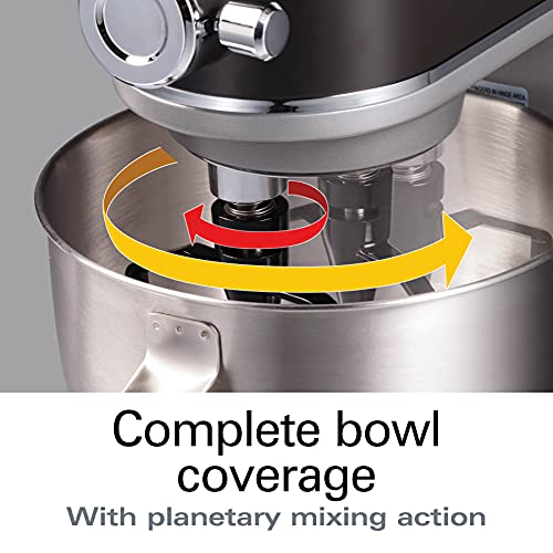 Hamilton Beach Professional All-Metal Stand Mixer with Specialty Attachment Hub, 5 Quart Bowl, 12 Speeds, Includes Flat Beater, Dough Hook, Whisk (63240) - My Kitchen Products