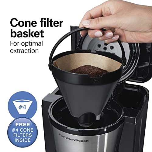 Hamilton Beach Programmable Drip Coffee Maker with 10 Cup Thermal Carafe - My Kitchen Products