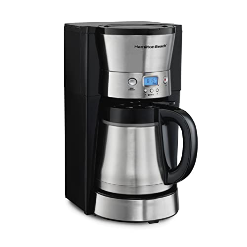 Hamilton Beach Programmable Drip Coffee Maker with 10 Cup Thermal Carafe - My Kitchen Products