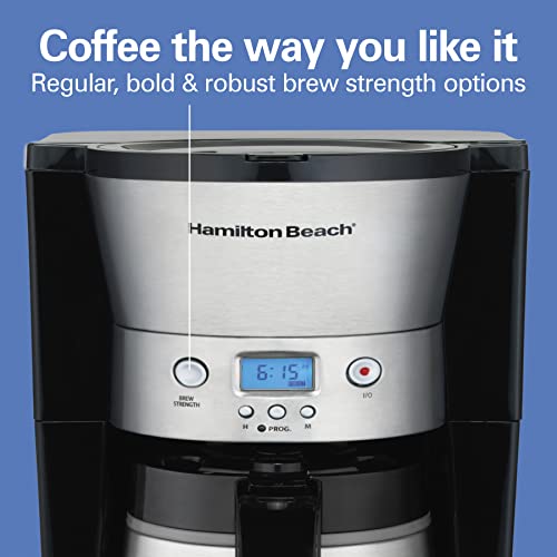 Hamilton Beach Programmable Drip Coffee Maker with 10 Cup Thermal Carafe - My Kitchen Products