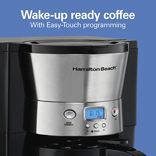 Hamilton Beach Programmable Drip Coffee Maker with 10 Cup Thermal Carafe - My Kitchen Products