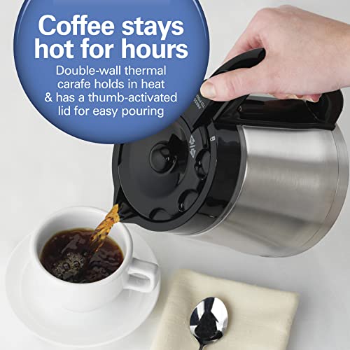 Hamilton Beach Programmable Drip Coffee Maker with 10 Cup Thermal Carafe - My Kitchen Products