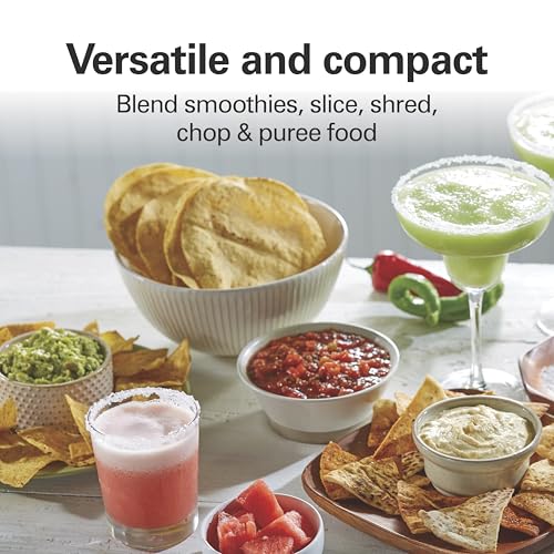 Hamilton Beach Stack & Snap 4-Cup Mini Food Processor & Vegetable Chopper, 250 Watts, for Slicing, Shredding, and Puree, Black (70510) - My Kitchen Products