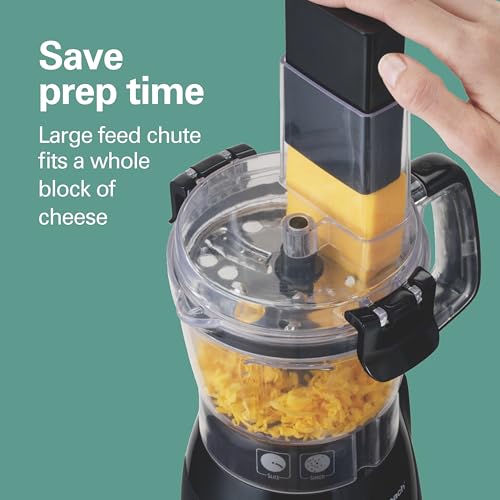Hamilton Beach Stack & Snap 4-Cup Mini Food Processor & Vegetable Chopper, 250 Watts, for Slicing, Shredding, and Puree, Black (70510) - My Kitchen Products