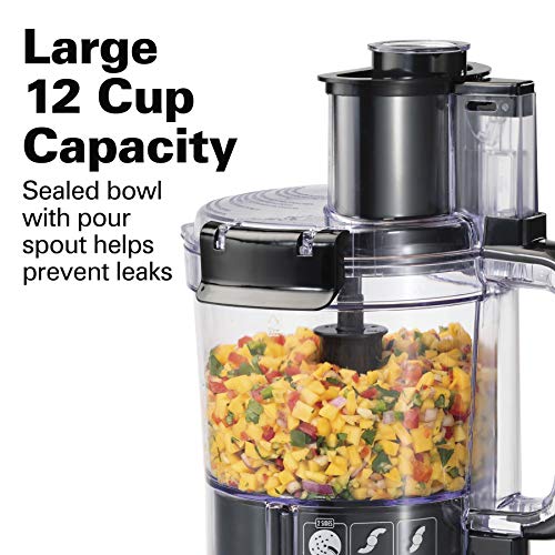 Hamilton Beach Stack & Snap Food Processor, 12 Cup Capacity, R70727 (Renewed) - My Kitchen Products