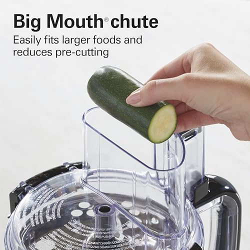 Hamilton Beach Stack & Snap Food Processor and Vegetable Chopper, BPA Free, Stainless Steel Blades, 12 Cup Bowl, 2-Speed 450 Watt Motor, Black (70725A) - My Kitchen Products