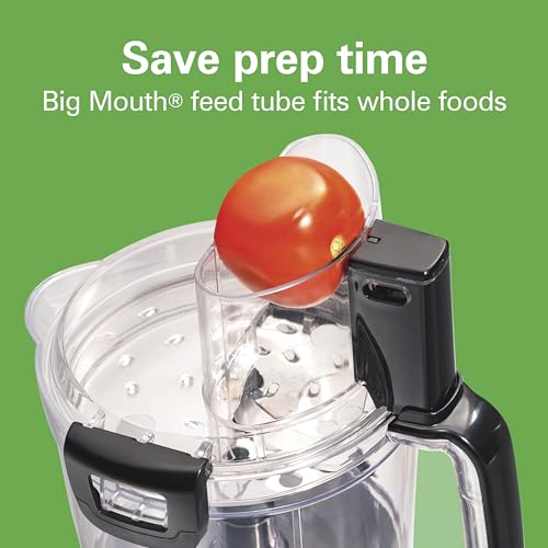 Hamilton Beach Stack & Snap Food Processor and Vegetable Chopper, Stainless Steel Blades, 14 Cup + 4-Cup Mini Bowls, 3-Speed 500 Watt Motor, Black (70585) - My Kitchen Products