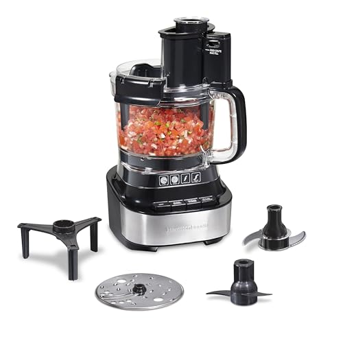 Hamilton Beach Stack & Snap Food Processor with Bowl Scraper, 10 Cup Capacity, Black, (Renewed) R70822 - My Kitchen Products
