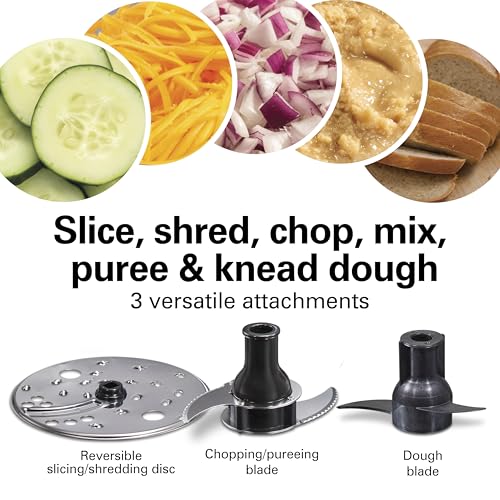 Hamilton Beach Stack & Snap Food Processor with Bowl Scraper, 10 Cup Capacity, Black, (Renewed) R70822 - My Kitchen Products