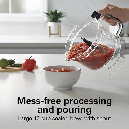 Hamilton Beach Stack & Snap Food Processor with Bowl Scraper, 10 Cup Capacity, Black, (Renewed) R70822 - My Kitchen Products