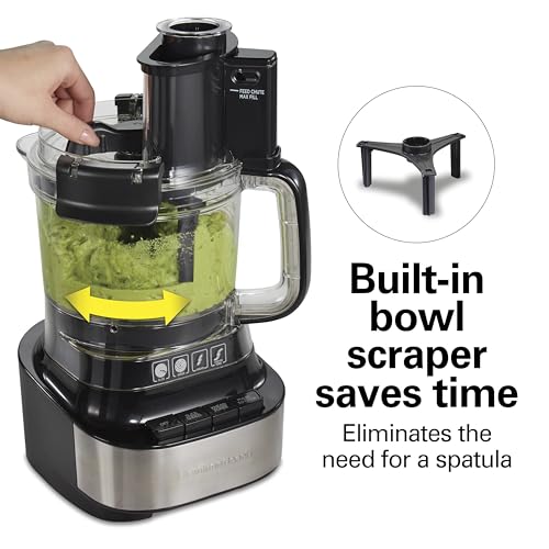 Hamilton Beach Stack & Snap Food Processor with Bowl Scraper, 10 Cup Capacity, Black, (Renewed) R70822 - My Kitchen Products
