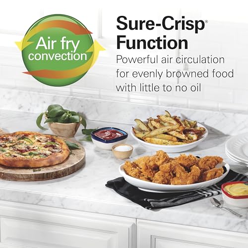 Hamilton Beach Sure-Crisp Air Fryer Toaster Oven Combo, Fits 9” Pizza, 4 Slice Capacity, Powerful Circulation, Auto Shutoff, Stainless Steel (31403) - My Kitchen Products