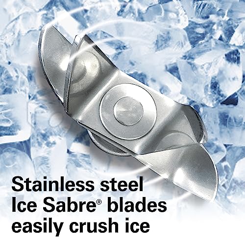 Hamilton Beach Wave Action Blender for Smoothies, Stainless Steel Ice Sabre Blades, 40oz Glass Jar, 800 Watts, Quiet Design, Black (58175) - My Kitchen Products