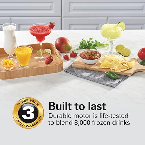Hamilton Beach Wave Crusher Blender For Smoothies With 40 Oz Glass Jar and 14 Functions, Ice Sabre Blades & 700 Watts for Consistently Smooth Results, Black + Stainless Steel (54221) - My Kitchen Products