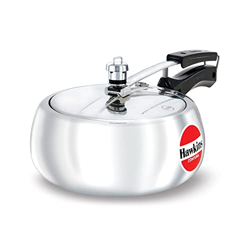 Hawkins 3.5 Litre Contura Pressure Cooker, Handi Inner Lid Cooker, Silver (HC35) - My Kitchen Products