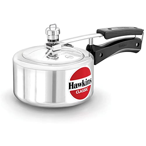 Hawkins Aluminium 1.5 Litre Classic Pressure Cooker,Best Inner Lid Cooker,Small Cooker,Silver(Cl15) - My Kitchen Products