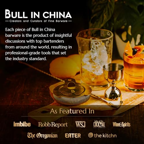 Hawthorne Strainer by Bull in China In Stainless Steel - Made In USA - High Density Spring Cocktail Strainer for Boston Shakers and Mixing Glasses for Bars & Bartenders - My Kitchen Products