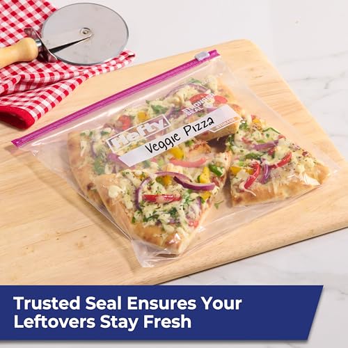 Hefty Slider Kitchen Storage Bags, Gallon Size, Zipper Closure, 66 Count - My Kitchen Products