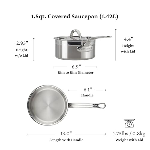 Hestan - ProBond Collection - Professional Clad Stainless Steel 10-Piece Ultimate Cookware Set, Induction Cooktop Compatible - My Kitchen Products