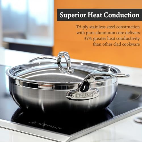 Hestan - ProBond Collection - Professional Clad Stainless Steel 10-Piece Ultimate Cookware Set, Induction Cooktop Compatible - My Kitchen Products