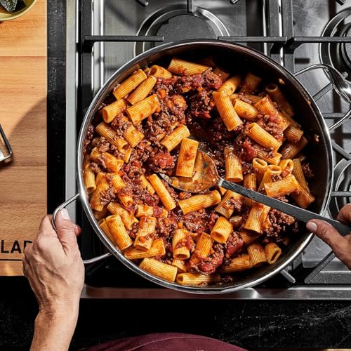 HexClad Hybrid Nonstick 8-Quart Stockpot with Tempered Glass Lid, Stay-Cool Handles, Dishwasher-Friendly, Oven-Safe Up to 900°F, Induction Ready, Compatible with All Cooktops - My Kitchen Products
