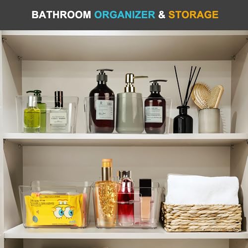 Heyuzb Pantry Organizers and Storage, 12 Pack Clear Plastic Storage Bins for Freezer, Multi-Use Organizer Bins for Kitchen, Office, Fridge, Cabinet and Shelf Organizing - My Kitchen Products