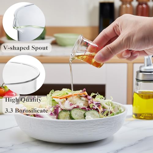 High Borosilicate Glass Measuring Cup with V-Shaped Spout, 30ml (1oz) | Pack of 2 – Precision Glass Measuring Cup for Kitchen & Bar - My Kitchen Products