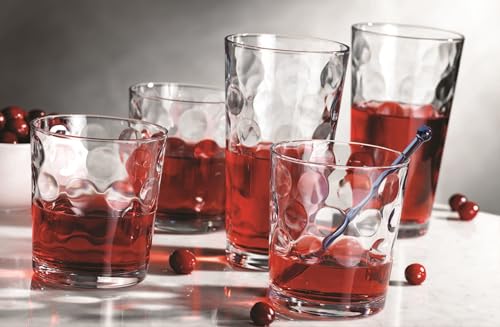 Home Essentials 12-pc Galaxy Glassware - Drinking Glasses, Mixed Drinkware Set. Highball 17 oz. Rock 13 oz. Juice 7 oz. Glass Tumblers - My Kitchen Products