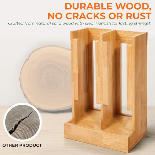 HOMESTEAD Wooden Can Organizer for Pantry, Solid Wood Canned Food Rack, Holds Standard 14.2 oz Cans, Space-Saving Kitchen Storage for Cabinets & Countertops, Natural - My Kitchen Products