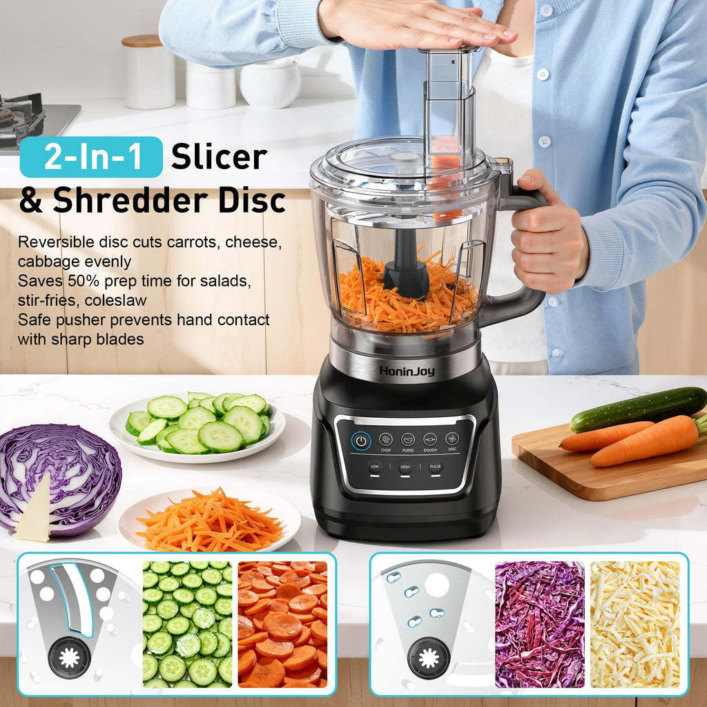 HoninJoy All-in-One Blender & Food Processor, 10-in-1 Professional Blender for Smoothies, Ice Crushing, Dough Making, Chopping, Grinding, Slicing & Shredding, Dishwasher Safe for Kitchen & Home Use - My Kitchen Products