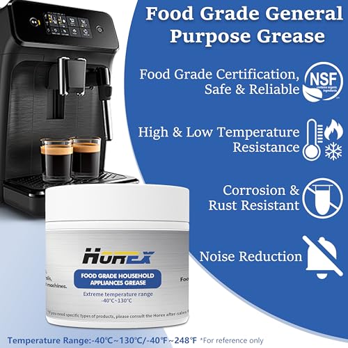 Horex Espresso Machine Grease Food Grade 50g Lubricant Coffee Cream Milk Machine Parts Lithium Gear Maintenance Lubrication Accessories for Barista Cafe All Coffee Machines 1.76oz - My Kitchen Products