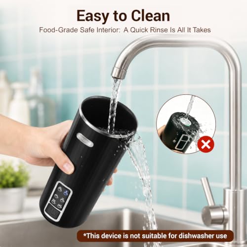 HOTSPIRE Milk Frother and Steamer, 6-in-1 Electric Milk Frother, Automatic Hot & Cold Foam Maker, Stainless Steel Nonstick Interior, 8.5oz, for Latte, Cappuccino - My Kitchen Products