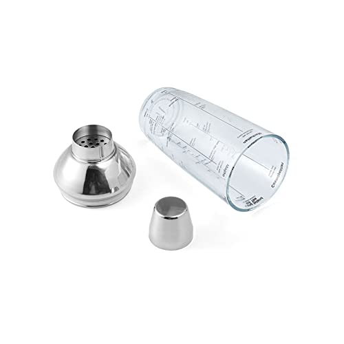 Houdini 24oz Glass Cocktail Shaker, Includes Six Recipes - My Kitchen Products
