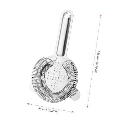HOZEON 12 Pcs 6.5 Inches Cocktail Strainer, Stainless Steel Bar Strainer Tool, 2 Prong Bartender Strainer for Bar Restaurant Home, Silver - My Kitchen Products