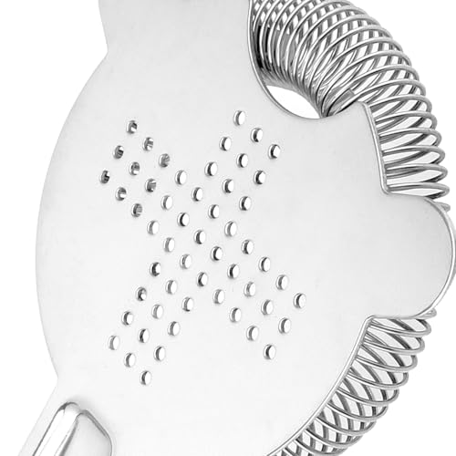 HOZEON 12 Pcs 6.5 Inches Cocktail Strainer, Stainless Steel Bar Strainer Tool, 2 Prong Bartender Strainer for Bar Restaurant Home, Silver - My Kitchen Products