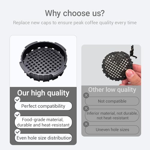 Hufopik 2 Pcs Replacement Filter Cap, Compatible with AeroPress Coffee and Espresso Maker - My Kitchen Products