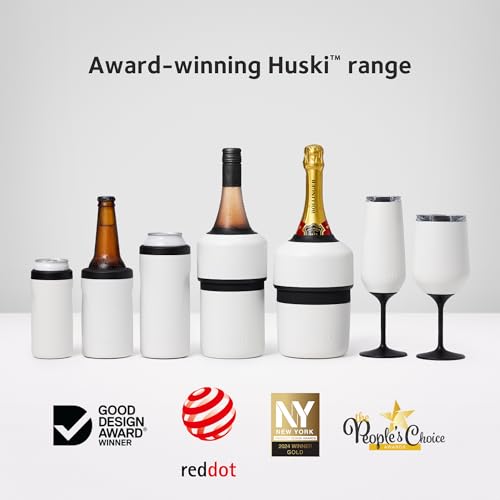 Huski Champagne Flute | NEW | Award-winning Design with Detachable Stem | Premium Stainless Steel Champagne Glass with Lid | Triple Insulated Tumbler | 8oz Capacity | Great Gift (Powder Pink) - My Kitchen Products