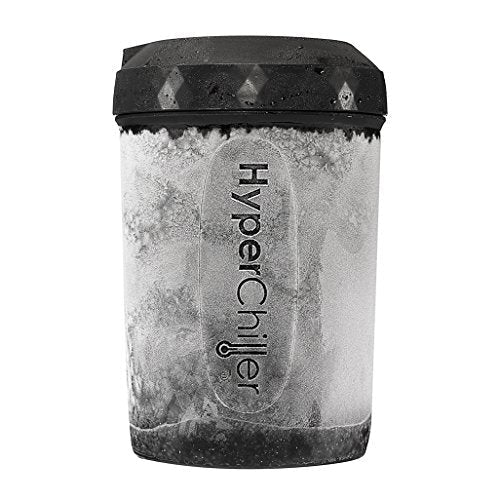 HyperChiller HC2 Patented Iced Coffee/Beverage Cooler, NEW, IMPROVED,STRONGER AND MORE DURABLE! Ready in One Minute, Reusable for Iced Tea, Wine, Spirits, Alcohol, Juice, 12.5 Oz, Black - My Kitchen Products