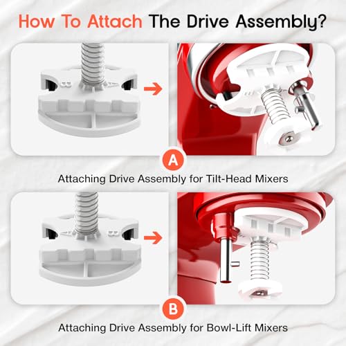 Ice Cream Maker Attachment for KitchenAid Stand Mixer, 2 Quart Kitchen Aid ice cream attachment Frozen Yogurt Sorbet Gelato Maker, Fits 4.5QT and Larger Stand Mixers - My Kitchen Products