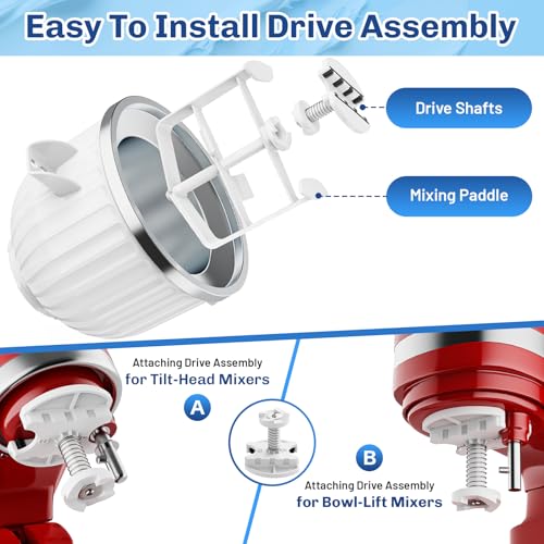 Ice Cream Maker Attachment for Kitchenaid Stand Mixers, Ice Cream Maker Machine Compatible with 4.5QT and Larger KitchenAid Mixers, 2-Quart Capacity, Sorbet and Gelato Maker Accessory by TPGSING - My Kitchen Products