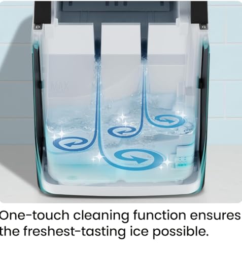 ICEMAN Dual-Size Ice Maker Countertop - Portable Ice Machine, Large and Small Ice Machine Maker with Self Cleaning, 9 Cubes in 7 Mins, 22lbs/24hrs, for Home, Kitchen, Office, Party, Ice Scoop Included - My Kitchen Products