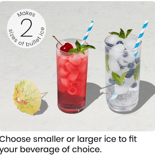 ICEMAN Dual-Size Ice Maker Countertop - Portable Ice Machine, Large and Small Ice Machine Maker with Self Cleaning, 9 Cubes in 7 Mins, 22lbs/24hrs, for Home, Kitchen, Office, Party, Ice Scoop Included - My Kitchen Products
