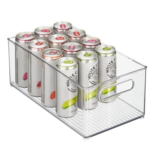 iDesign Kitchen Binz Stackable Organizer, 8" x 6" x 14.5", Clear